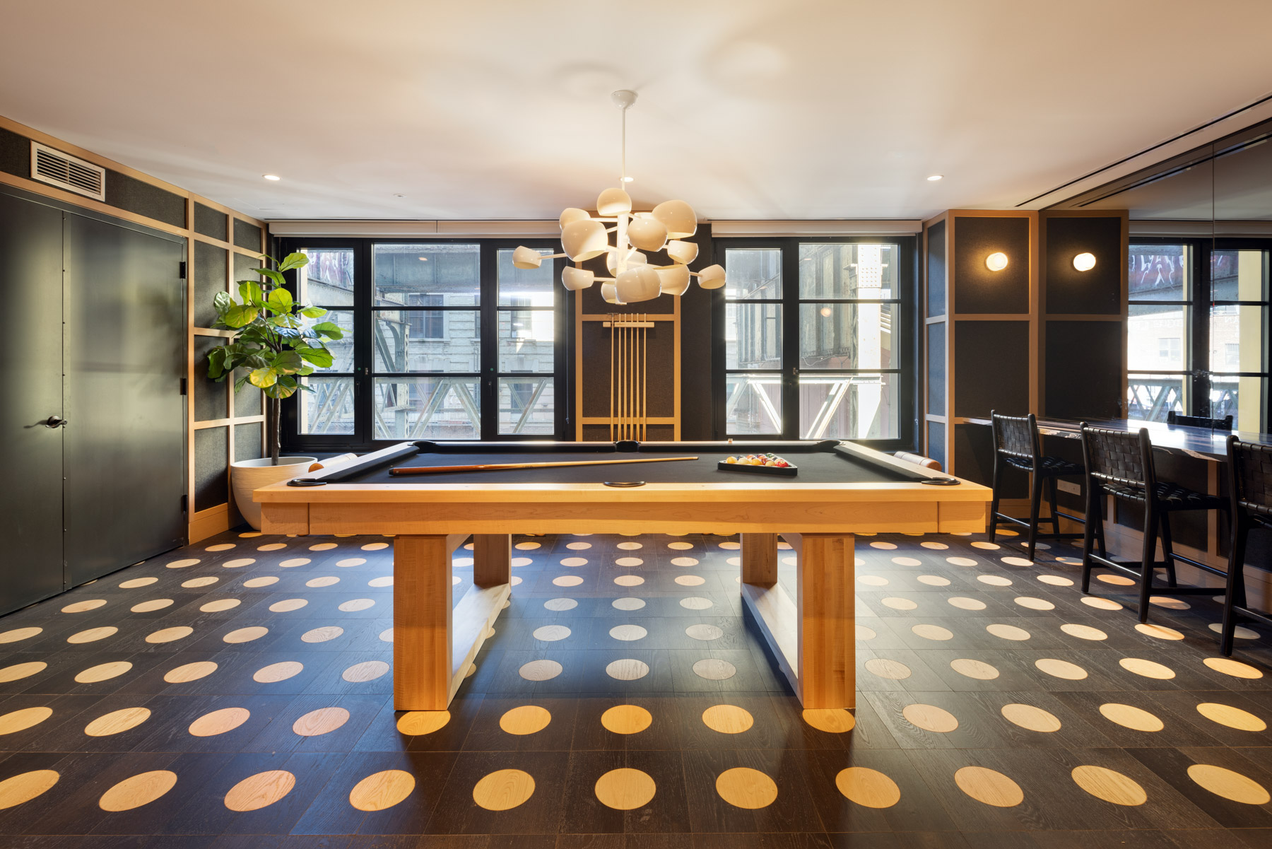 Billiards Table in Game Room